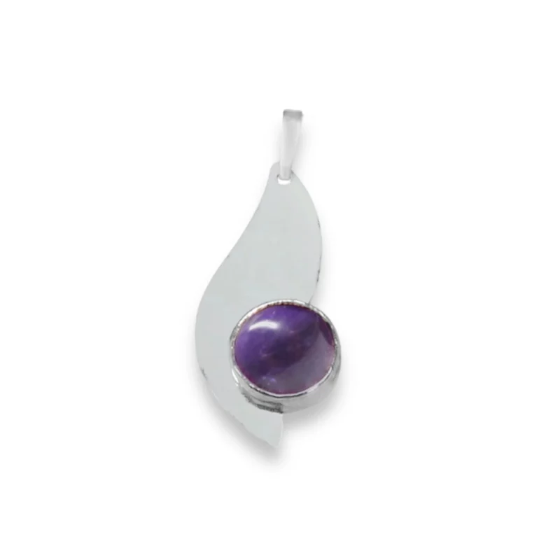 sterling silver and Amethyst pendant